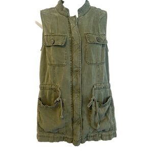 SANCTUARY CANYON GREEN MILITARY VEST